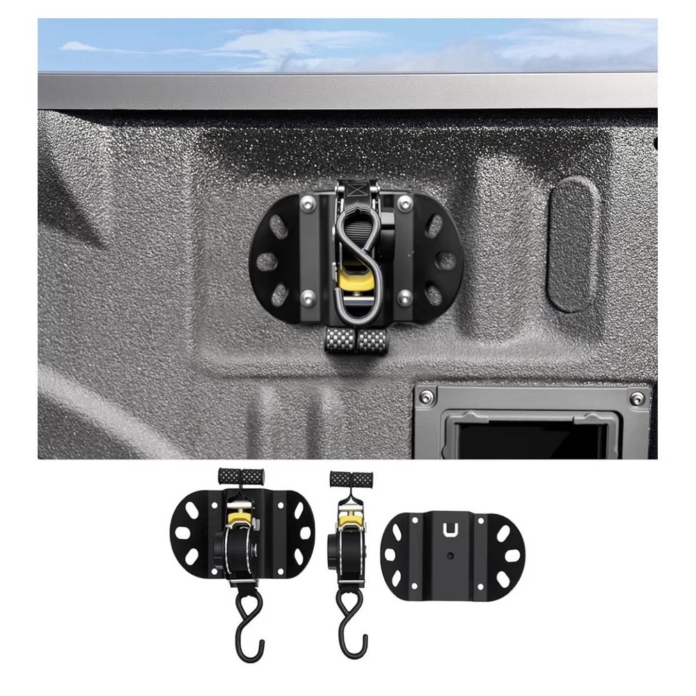 For 2015-2026 Ford F150 Retractable Ratchet‎ Straps Retractable Tie Down Straps